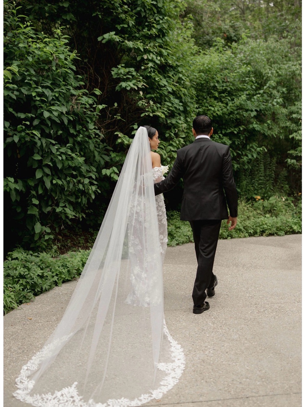 Cathedral Length Floral Lace Veil